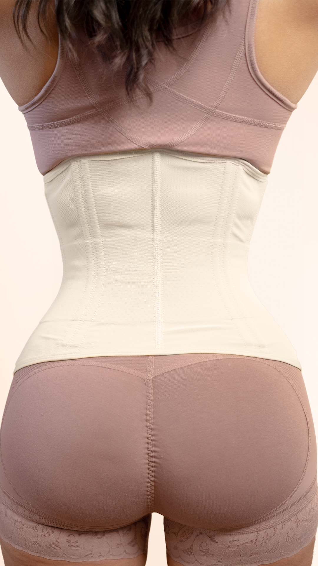 Zipper corset with wires