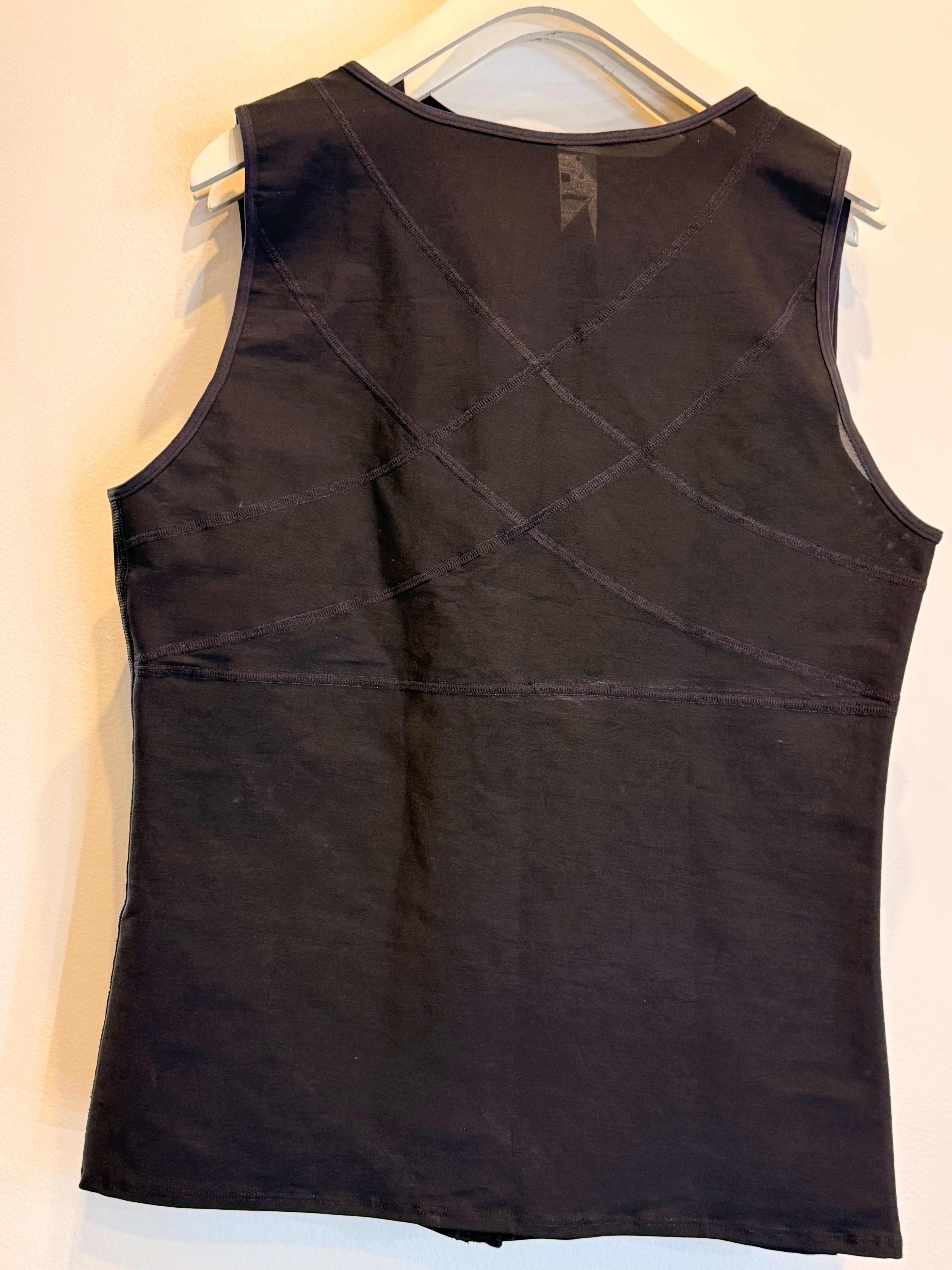 Male Post Surgery Faja Vest Black color